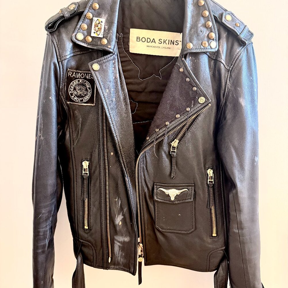 Custom Boda Skins Men's Leather Jacket (Used, Great Condition)